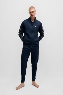 BOSS - Zip-up jacket with embroidered logo