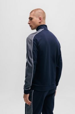 BOSS - Zip-up jacket with embroidered logo