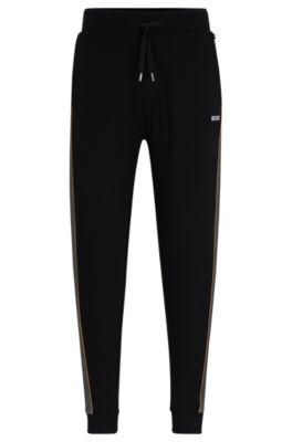 Hugo Boss Tracksuit Bottoms With Embroidered Logo In Black