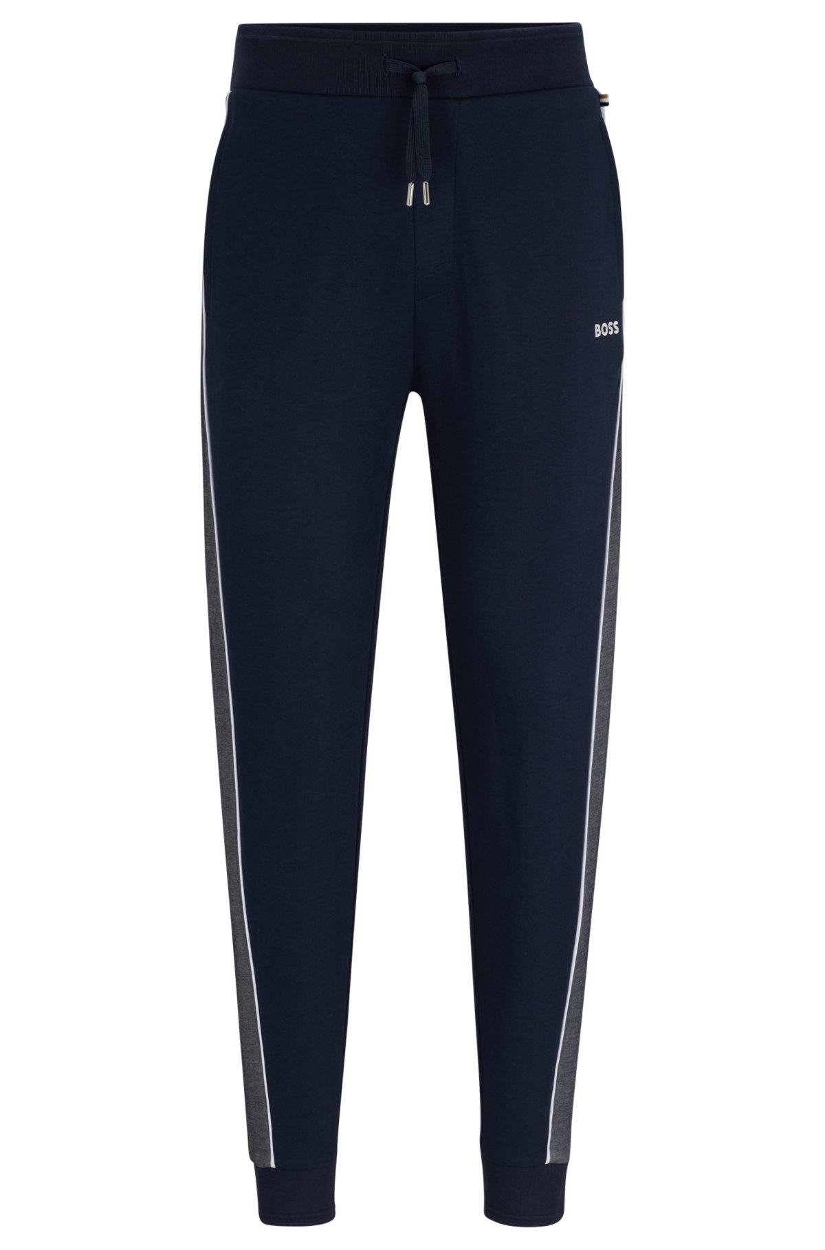 BOSS - Tracksuit bottoms with embroidered logo