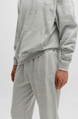 Tracksuit bottoms with embroidered logo, Grey