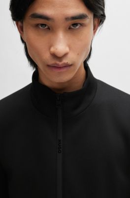 HUGO Extraslimfit zipup jacket in stretch jersey