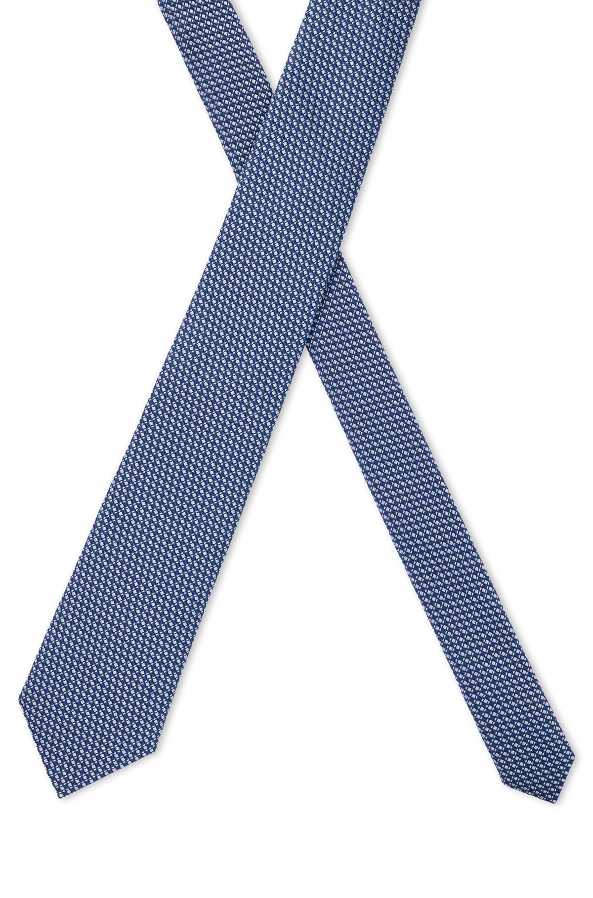BOSS - Silk-jacquard tie with all-over micro pattern - Light BOSS - Silk-jacquard tie with all-over micro pattern - Light