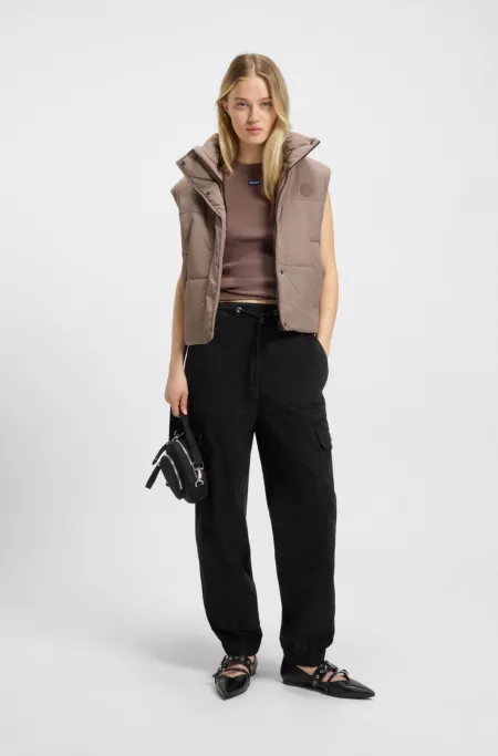 Regular-fit trousers in stretch cotton