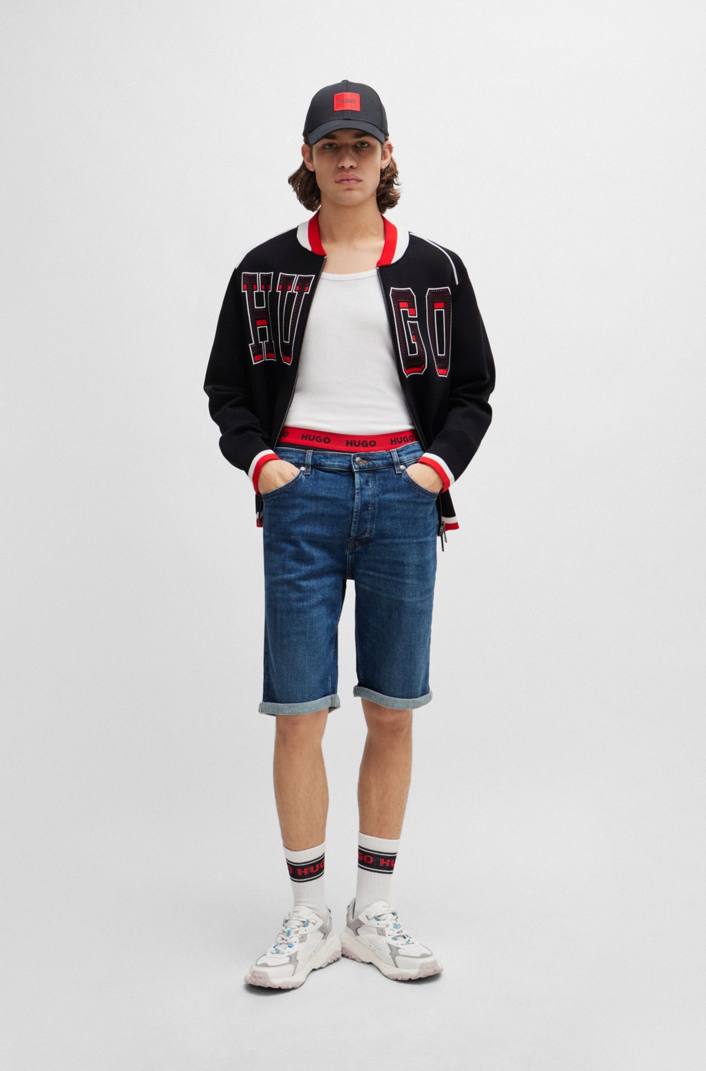 Hugo boss 2024 jean shorts