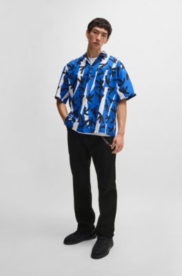 Regular-fit jeans in black rinse-washed denim, Black