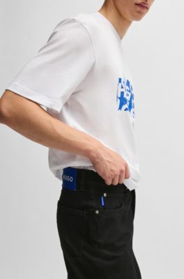 Regular-fit jeans in black rinse-washed denim, Black