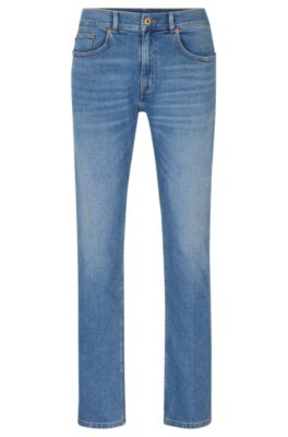 Hugo Boss Extra-slim-fit Jeans In Blue Stretch Denim In Light Blue
