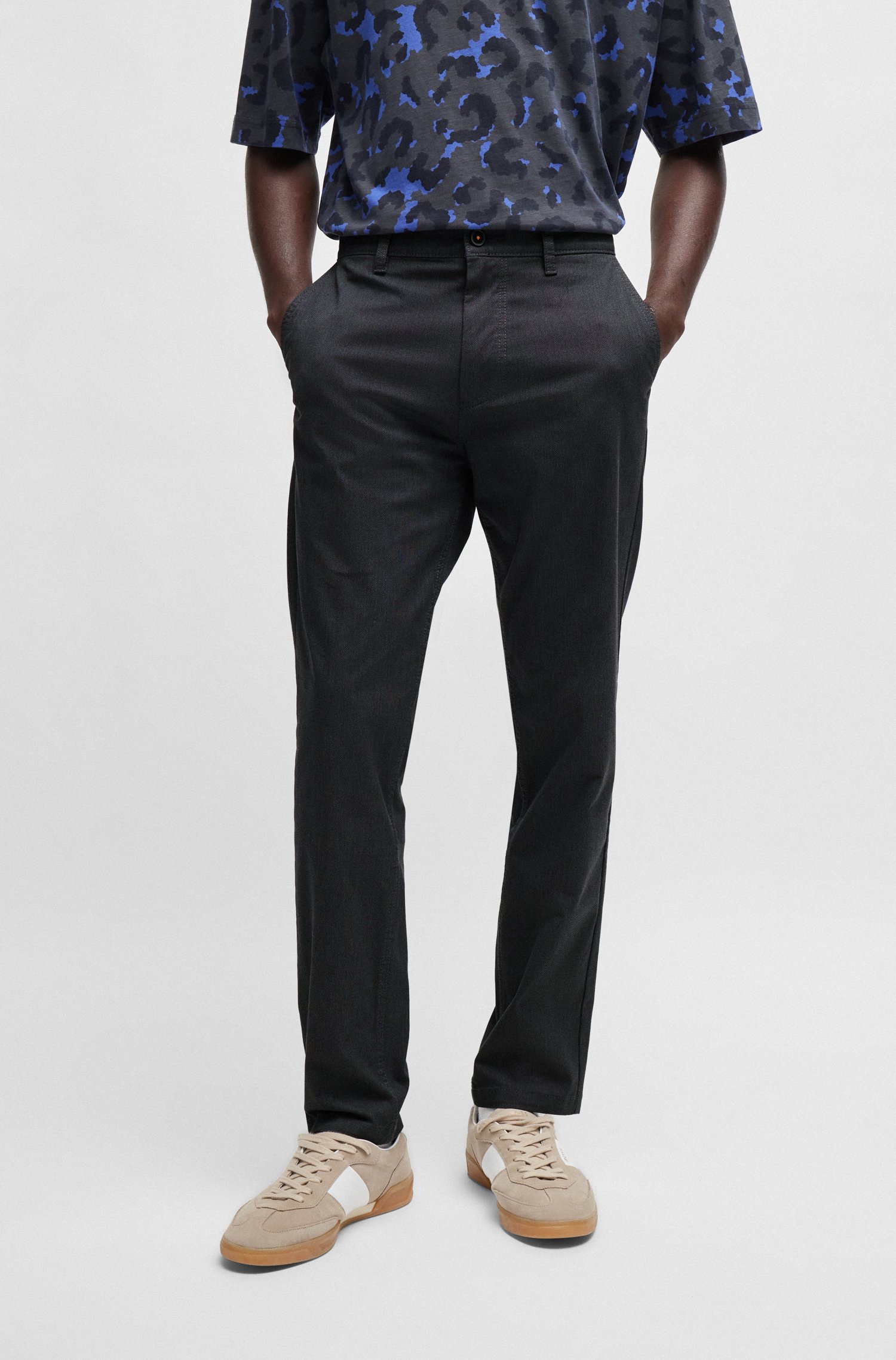 Tapered-fit trousers