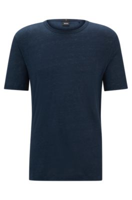 BOSS - Regular-fit T-shirt in linen