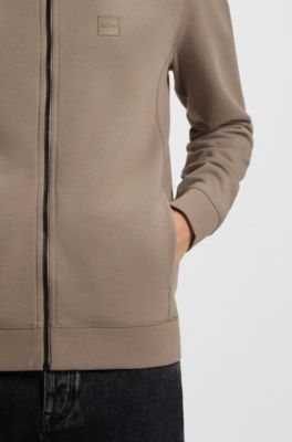 Chaqueta de punto de algod&oacute;n con insignia de logo, Cal