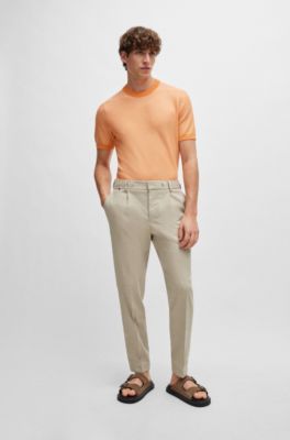 BOSS - Short-sleeved sweater with micro structure