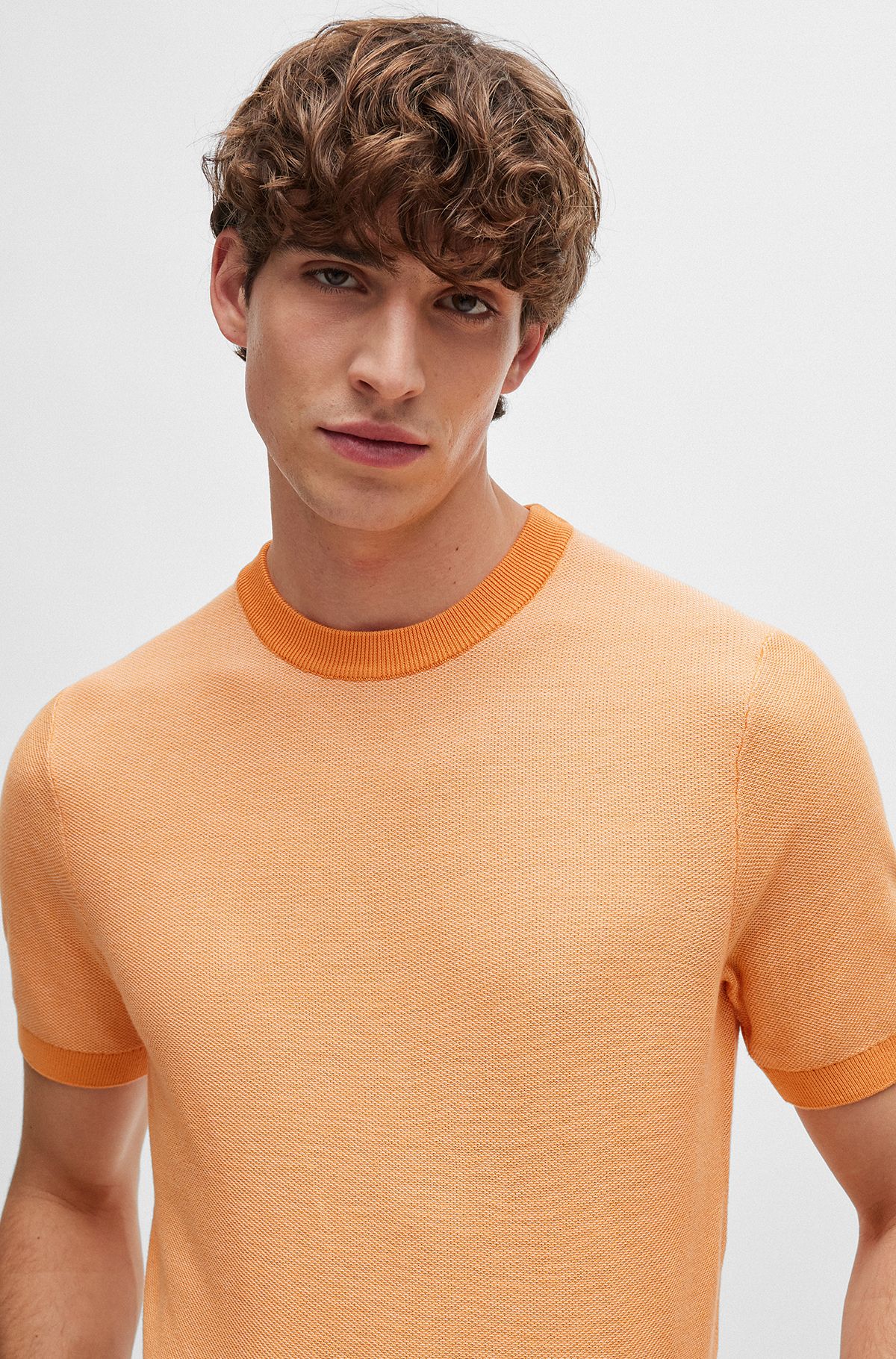 Sweaters in Orange by HUGO BOSS |