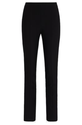 Slim Fit B-91 Formal Black Textured Trouser - Lenor