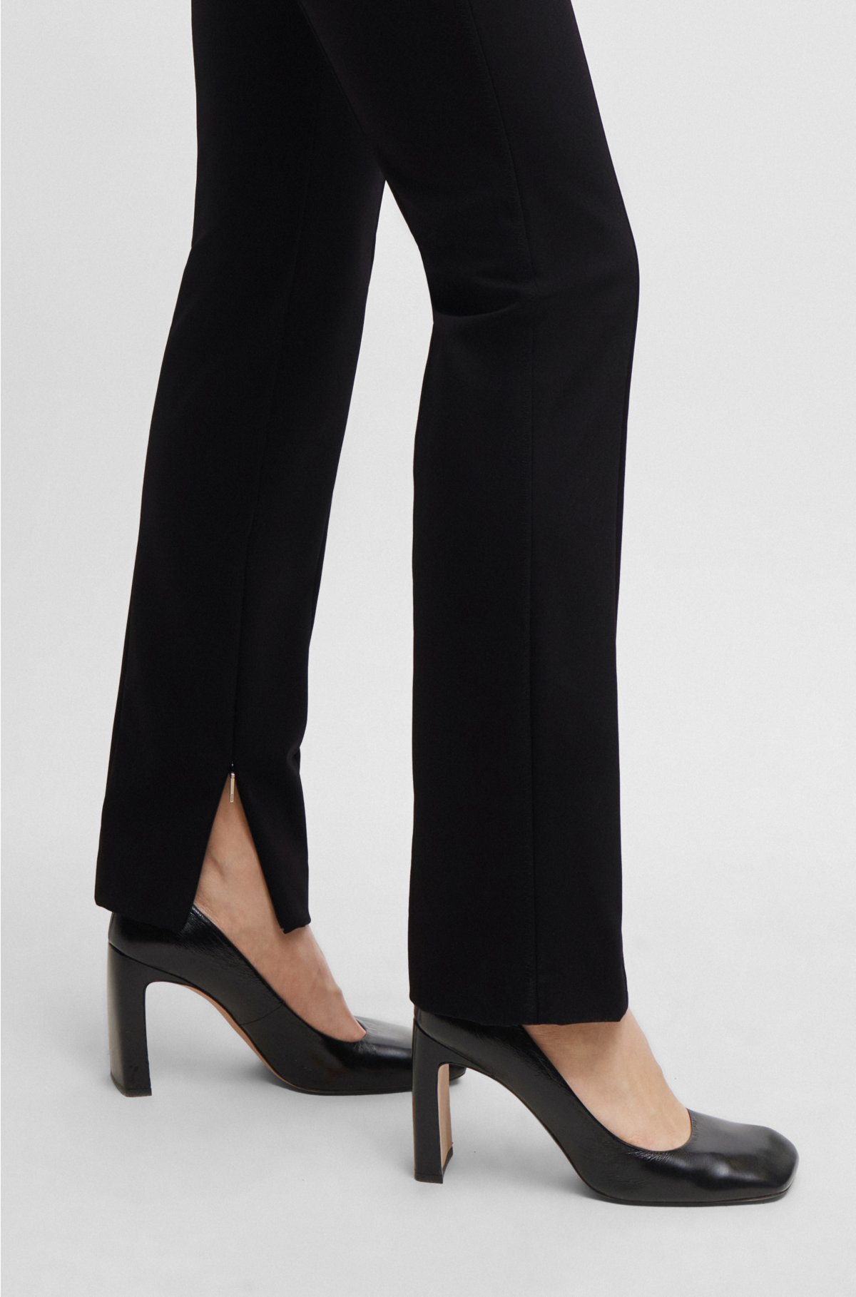 BOSS - Extra-slim-fit trousers in performance-stretch fabric