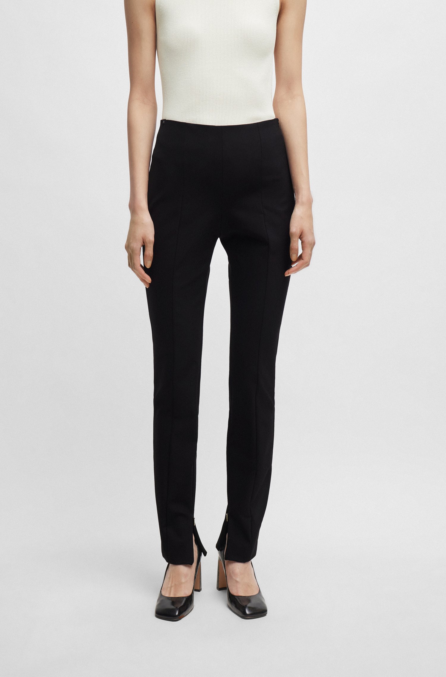 Extra-slim-fit trousers performance-stretch fabric