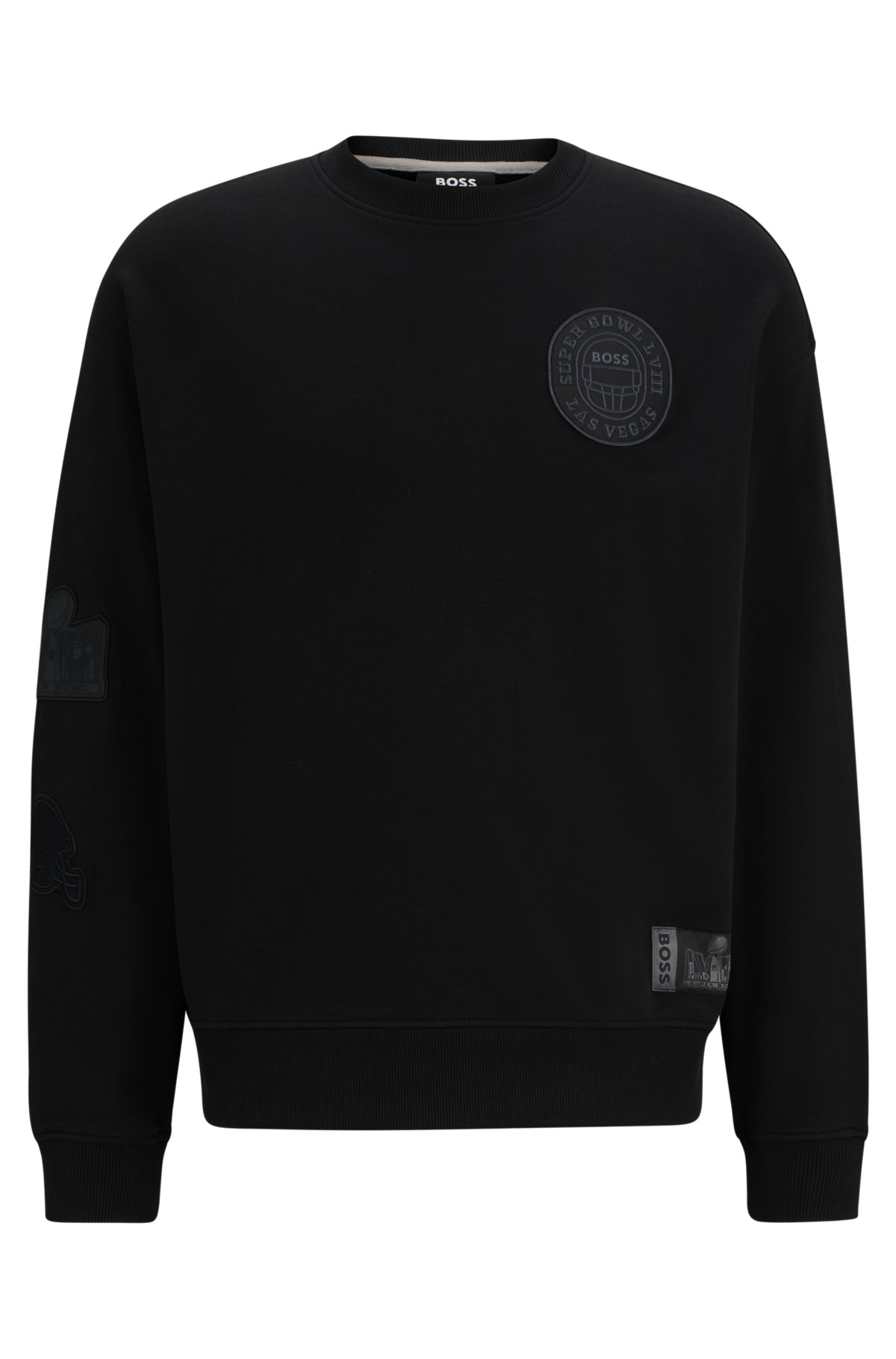 BOSS - BOSS x NFL cotton-terry sweatshirt with special patches