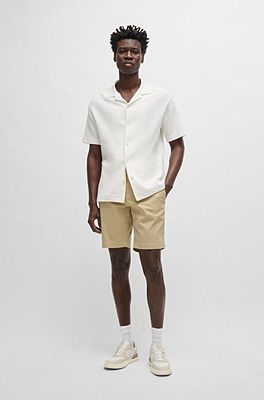 Hugo boss khaki clearance shorts