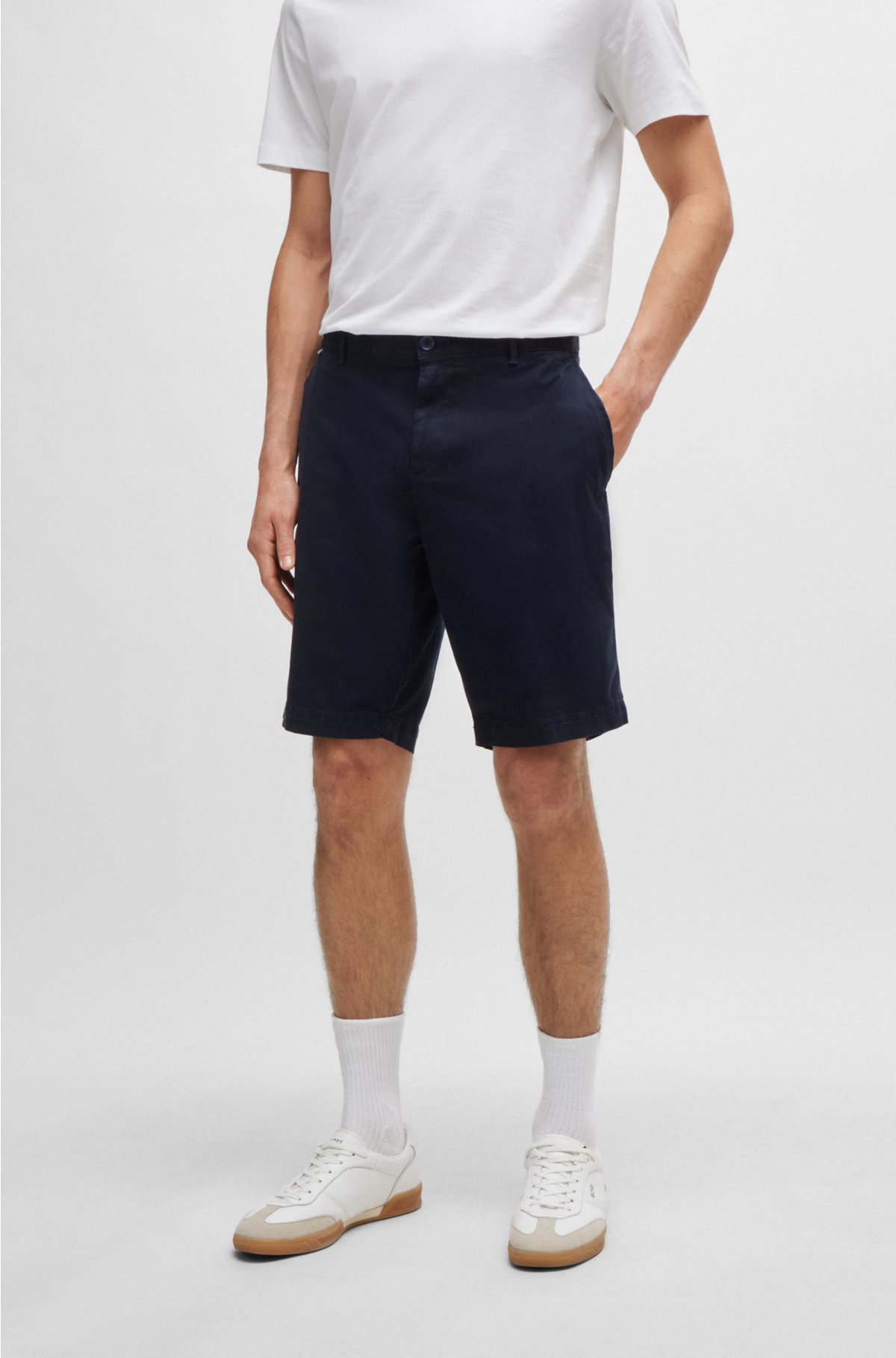 Twill Stretch-Cotton Chino Shorts