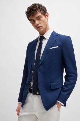 Camisa slim fit en popel&iacute;n de algod&oacute;n el&aacute;stico de planchado f&aacute;cil, Blanco