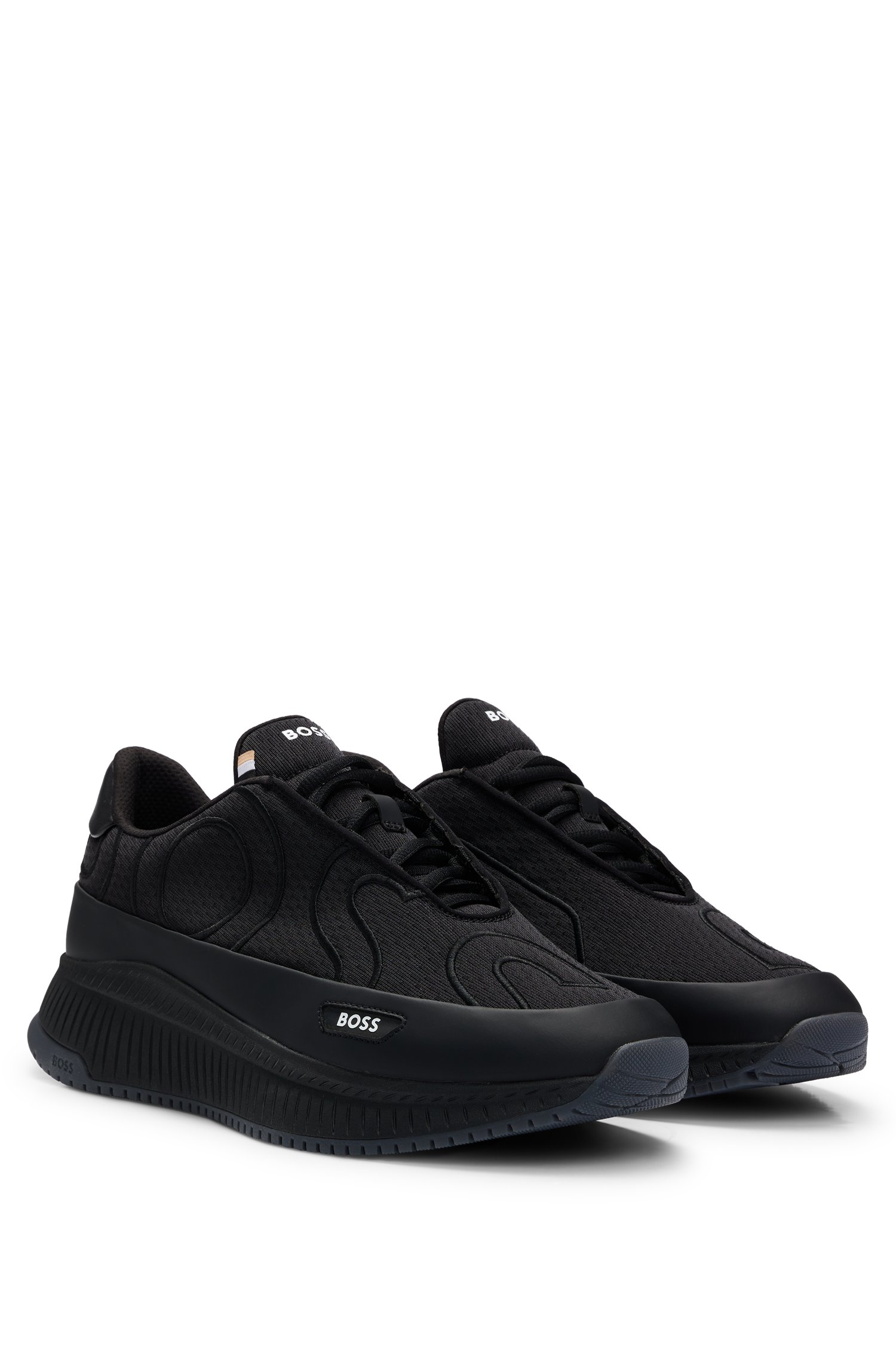 TTNM EVO embroidered-logo trainers with rubberized faux leather