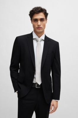 BOSS - Silk tie with jacquard pattern