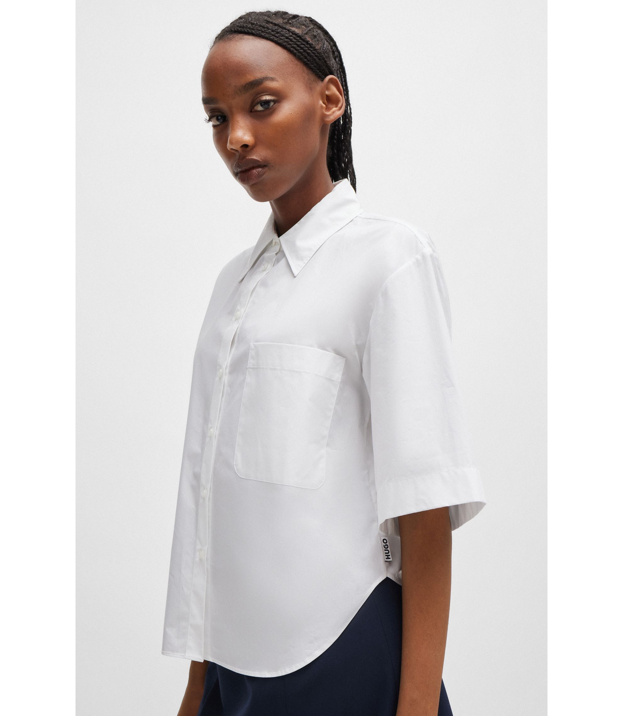 トップス papier blouse Mahome V-Neck Tulip Sleeve Blouse | Spring Top – Liam & Company