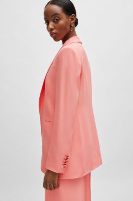 Regular-fit jacket with edge-to-edge front, Light Purple