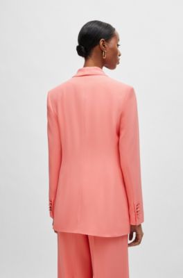 Regular-fit jacket with edge-to-edge front, Light Purple