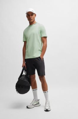 Camiseta regular fit de punto de algod&oacute;n con cuello de la marca, Cal