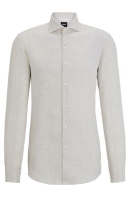 Hugo boss 2025 linen shirt