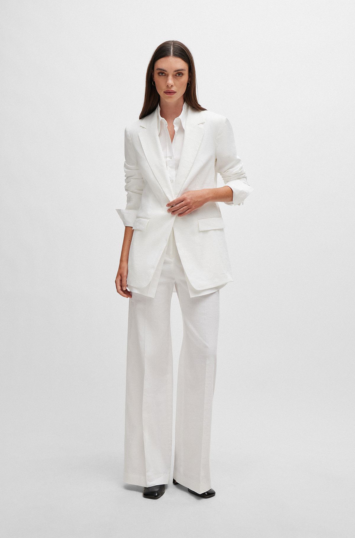 Buy TINTED White Formal Pants for Women online