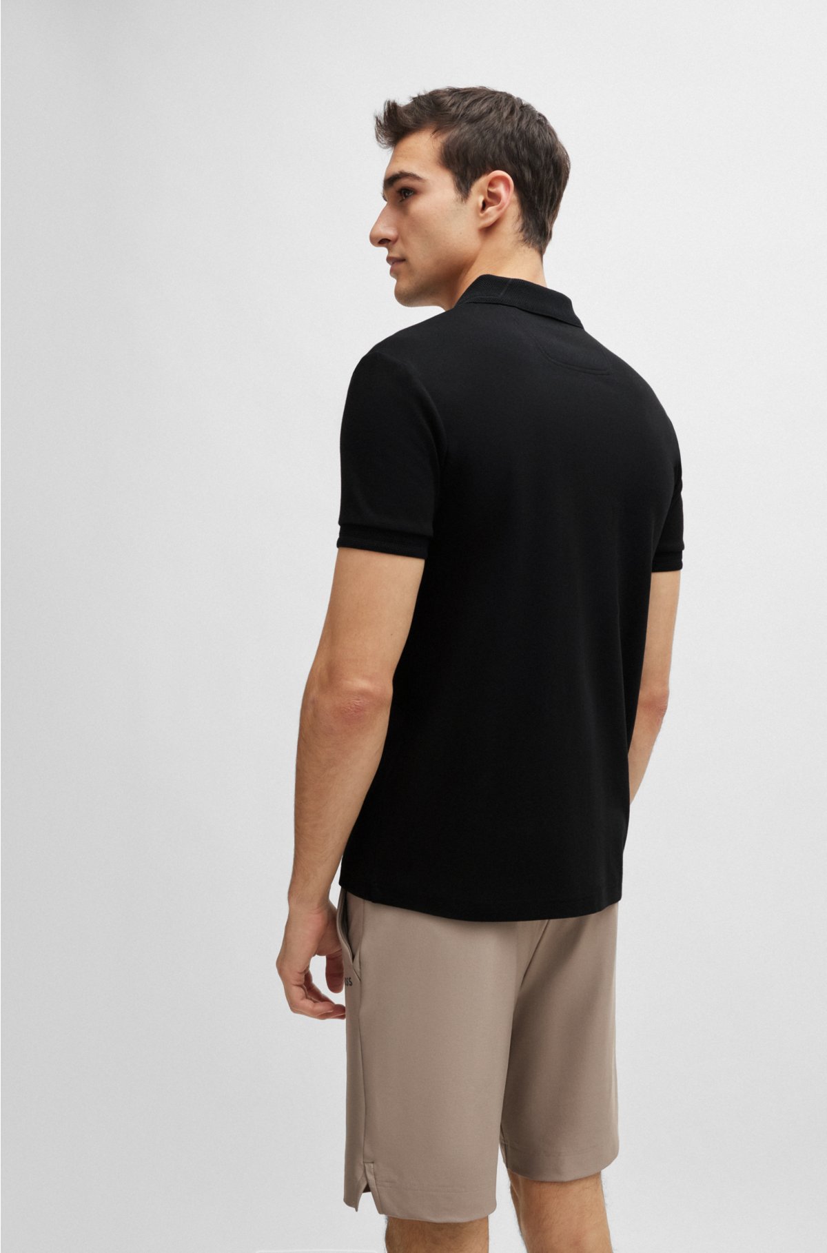 Sport-Tek Men's Flat Knit Collar Dri-Mesh Polo Shirt