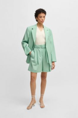 Sleeveless knitted top with cut-out details, White