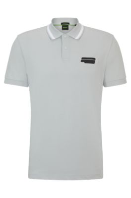 HUGO Dinoso Cotton-Blend Jersey Polo Shirt