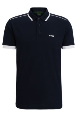 Tシャツ・カットソー Hugo Boss SS25 COTTON POLO (50494697 10241531806) BOSS - Regular-fit polo shirt with logo detail - White