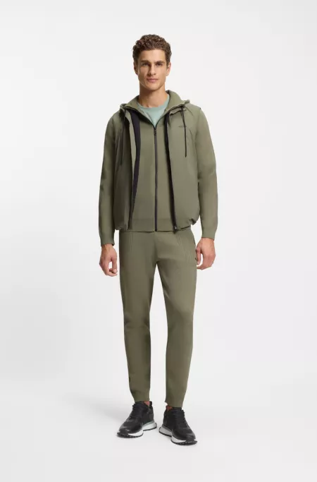 Mesh-detail trainers in mixed materials