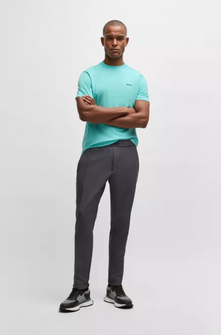 Mesh-detail trainers in mixed materials