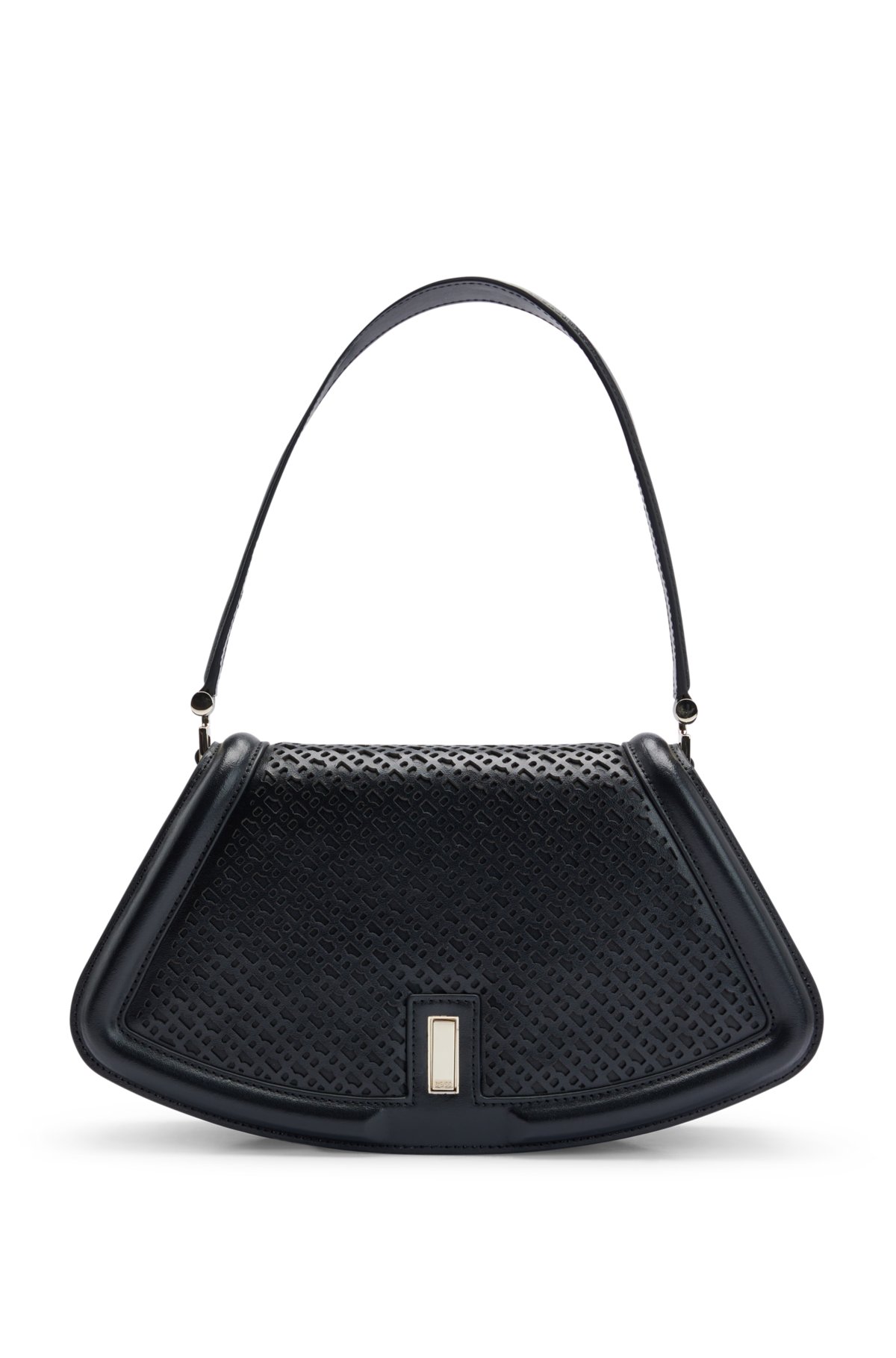 Versace, Bags, Versace Parfums Fragrance Luxury Shopping Tote Bag Purse  Black Detachabl