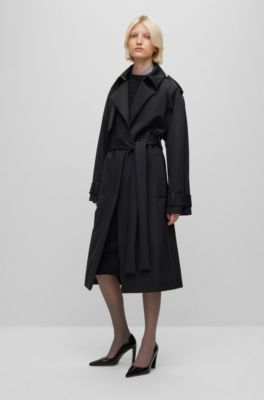 Leather pumps with monogram-patterned heels, Black