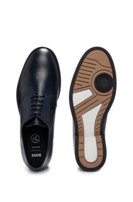 Dressletic leather Derby shoes , Dark Blue