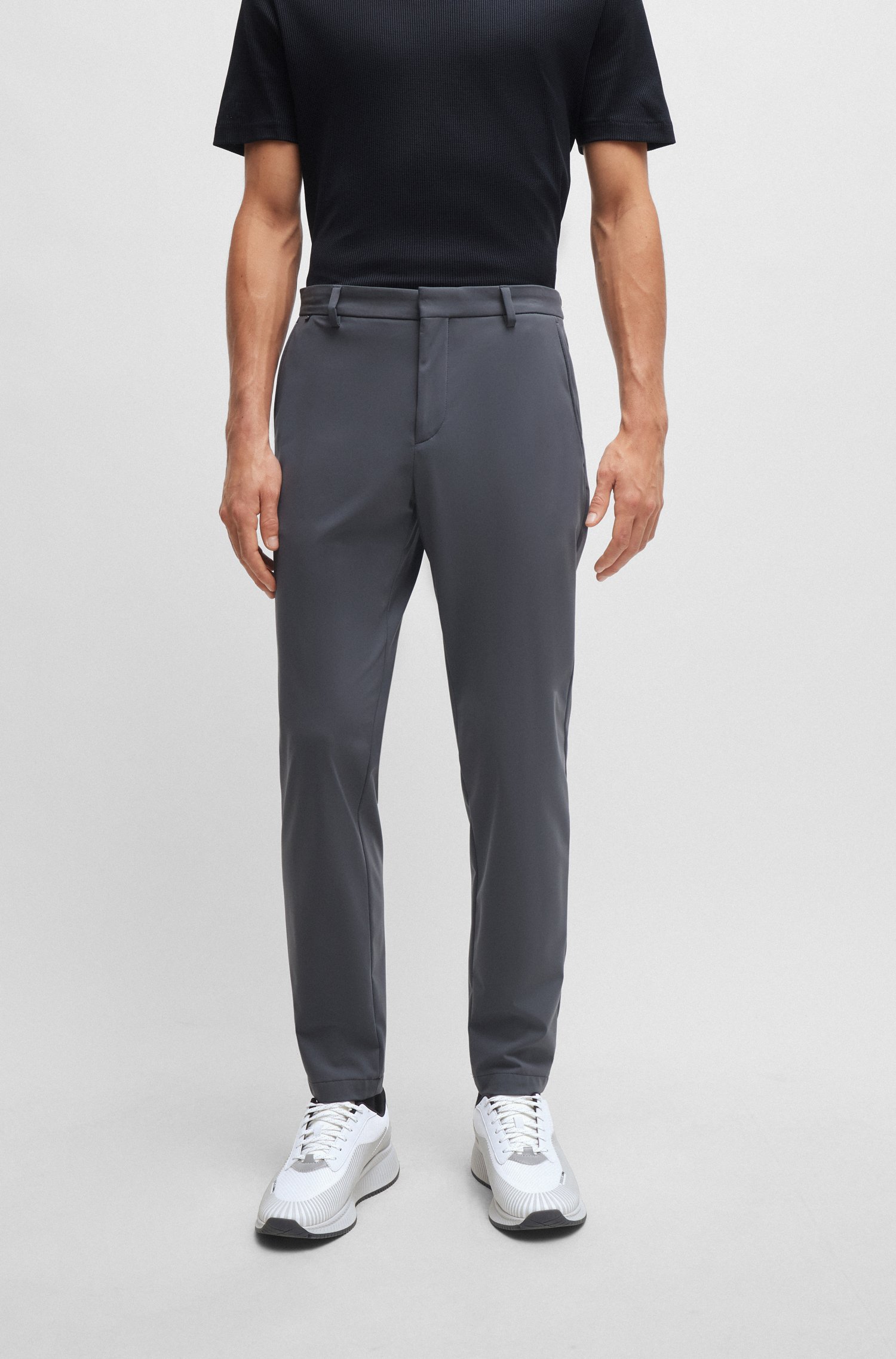Slim-fit trousers performance-stretch jersey