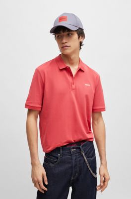 Cotton-twill woven cap with logo print, Light Blue