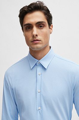 Men's Regular Fit Shirt - Light Blue