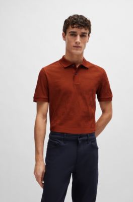 mens dark brown polo shirt