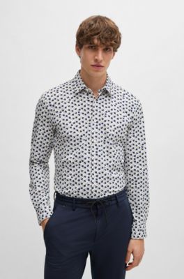 stretch material shirt