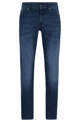 BOSS - Slim-fit jeans in blue comfort-stretch denim