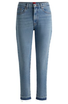 Hugo Slim-fit Jeans In Ocean-blue Stretch Denim
