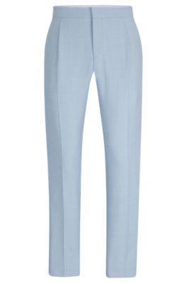 HUGO BOSS SLIM-FIT TROUSERS IN STRETCH MOULIN FABRIC
