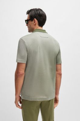 Polo regular fit de algod&oacute;n y seda, Cal